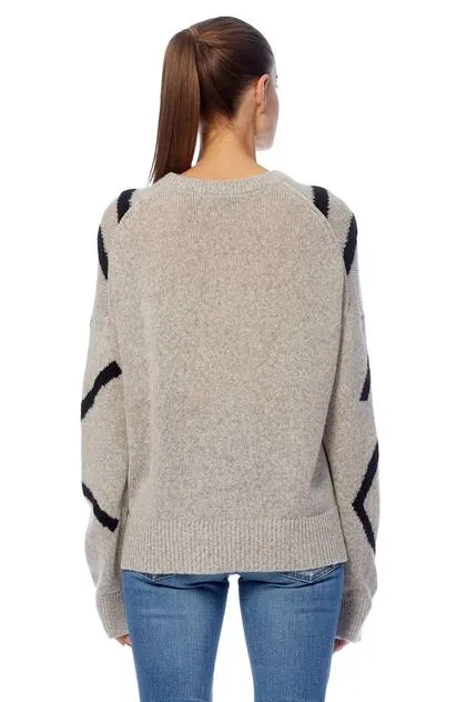 360 Cashmere - Paulina Sweater in Hazel/Black