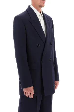 Ami Alexandre Matiussi Wool Serge Double-Breasted Blazer