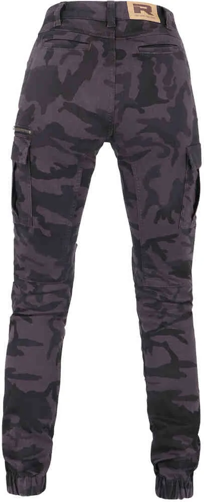 Apache Camo Richa Women's Motorcycle Jeans, Black Camo