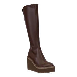 APEX in CACAO Wedge Knee High Boots