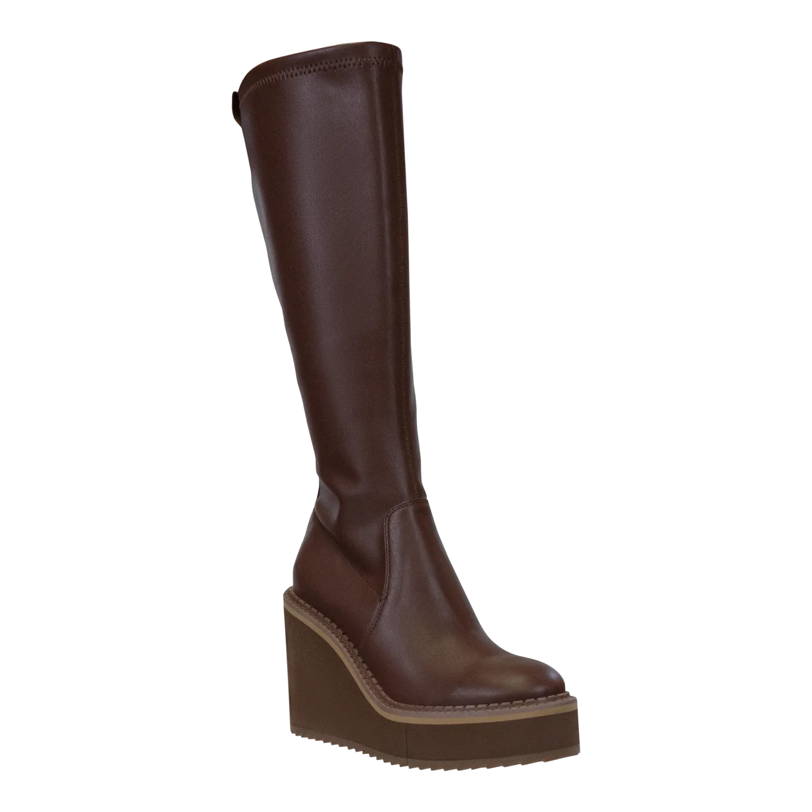 APEX in CACAO Wedge Knee High Boots