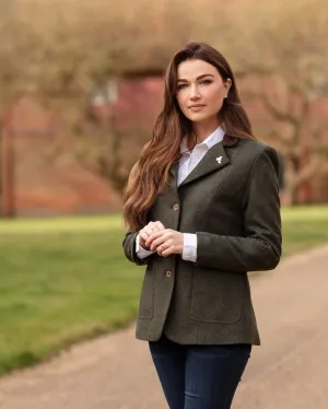 Arena Tweed Blazer - Loden Green