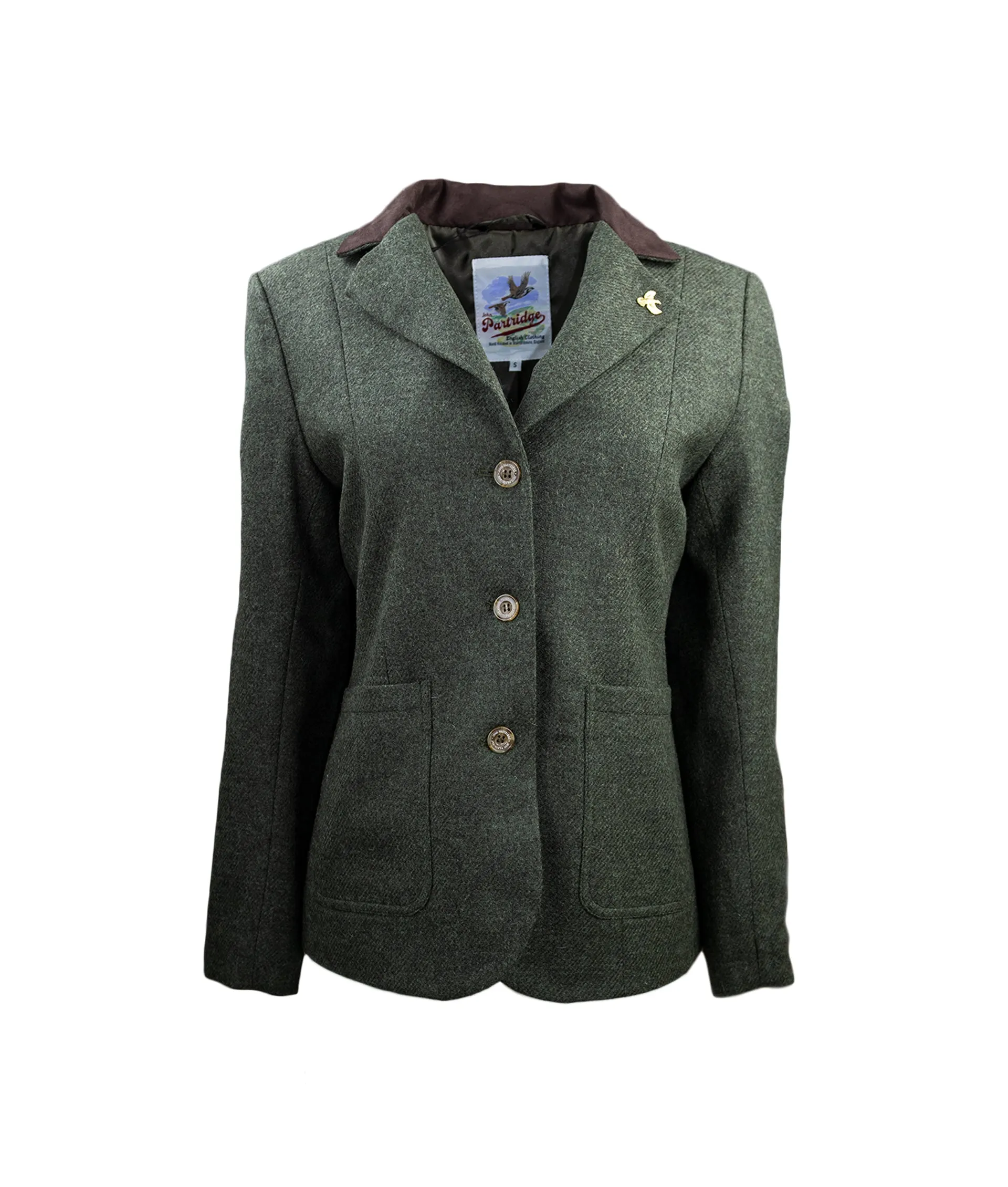 Arena Tweed Blazer - Loden Green