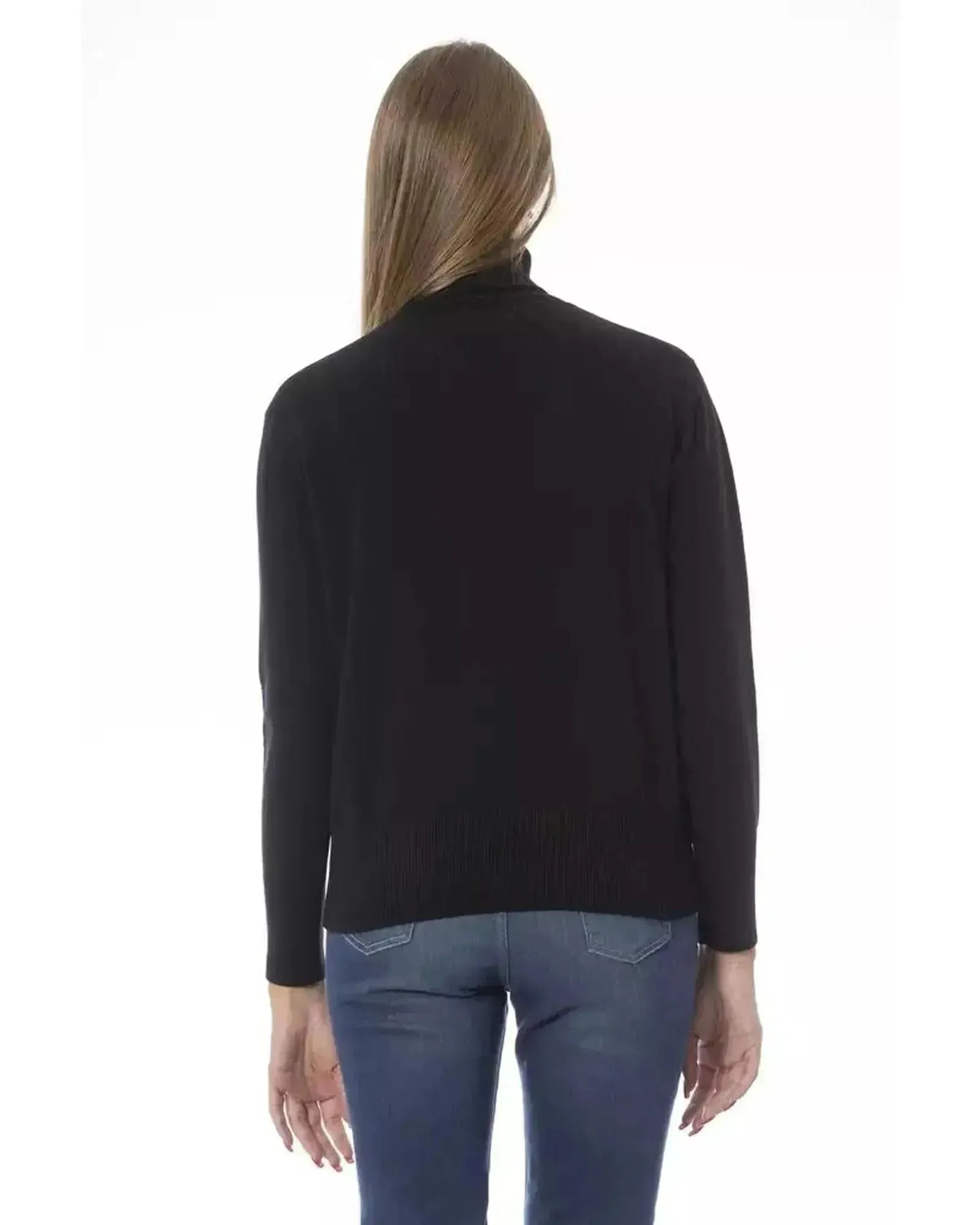 Baldinini Trend Women's Black Wool Sweater - 44 IT