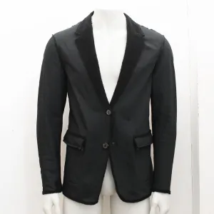 Black Reversible Two-Button Blazer