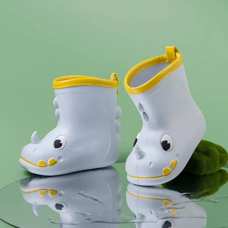 Children's rain boots, baby rain gear, rain boots, cartoon waterproof middle-aged water shoes, kindergarten cartoon children's rain boots