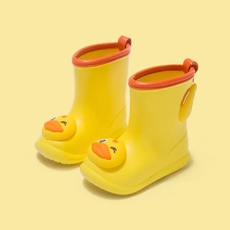 Children's rain boots, baby rain gear, rain boots, cartoon waterproof middle-aged water shoes, kindergarten cartoon children's rain boots