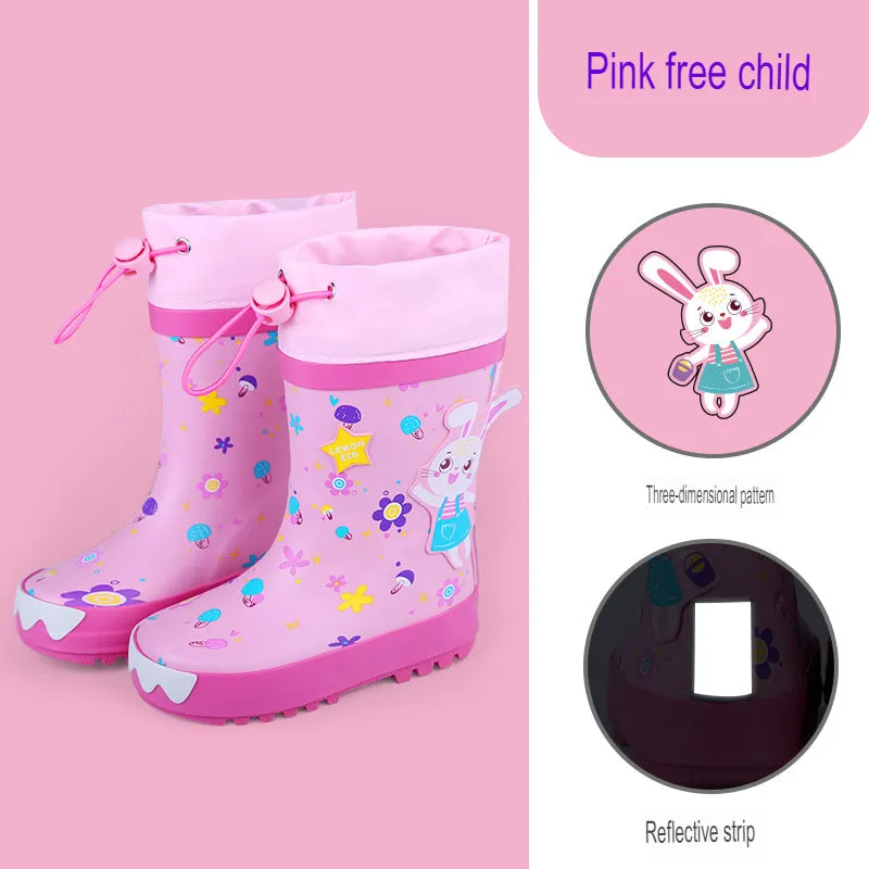 children's rain boots shape non-slip waterproof environmental protection primary school students water shoes kindergarten rain boots