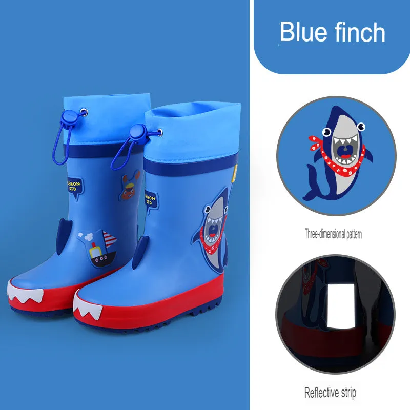 children's rain boots shape non-slip waterproof environmental protection primary school students water shoes kindergarten rain boots