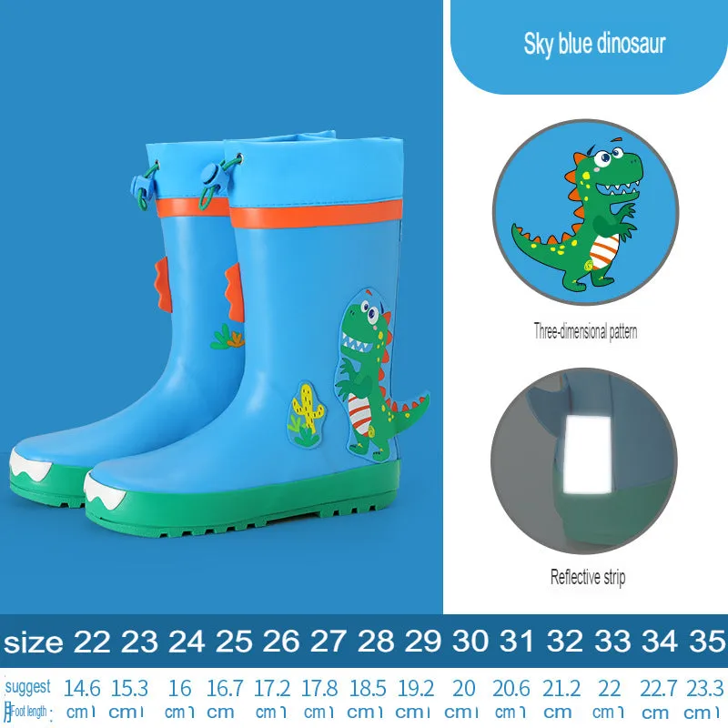 children's rain boots shape non-slip waterproof environmental protection primary school students water shoes kindergarten rain boots