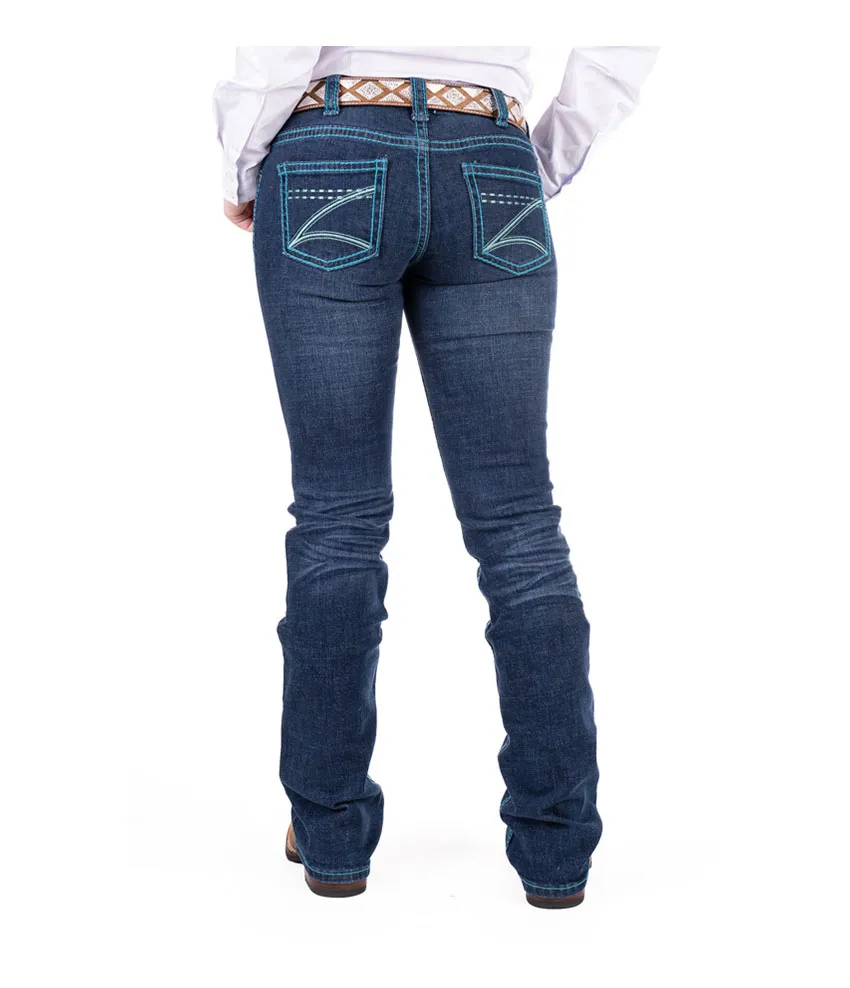 CIRCLE L – ‘Lizzy’ Bootcut Mid Rise Ladies Jean