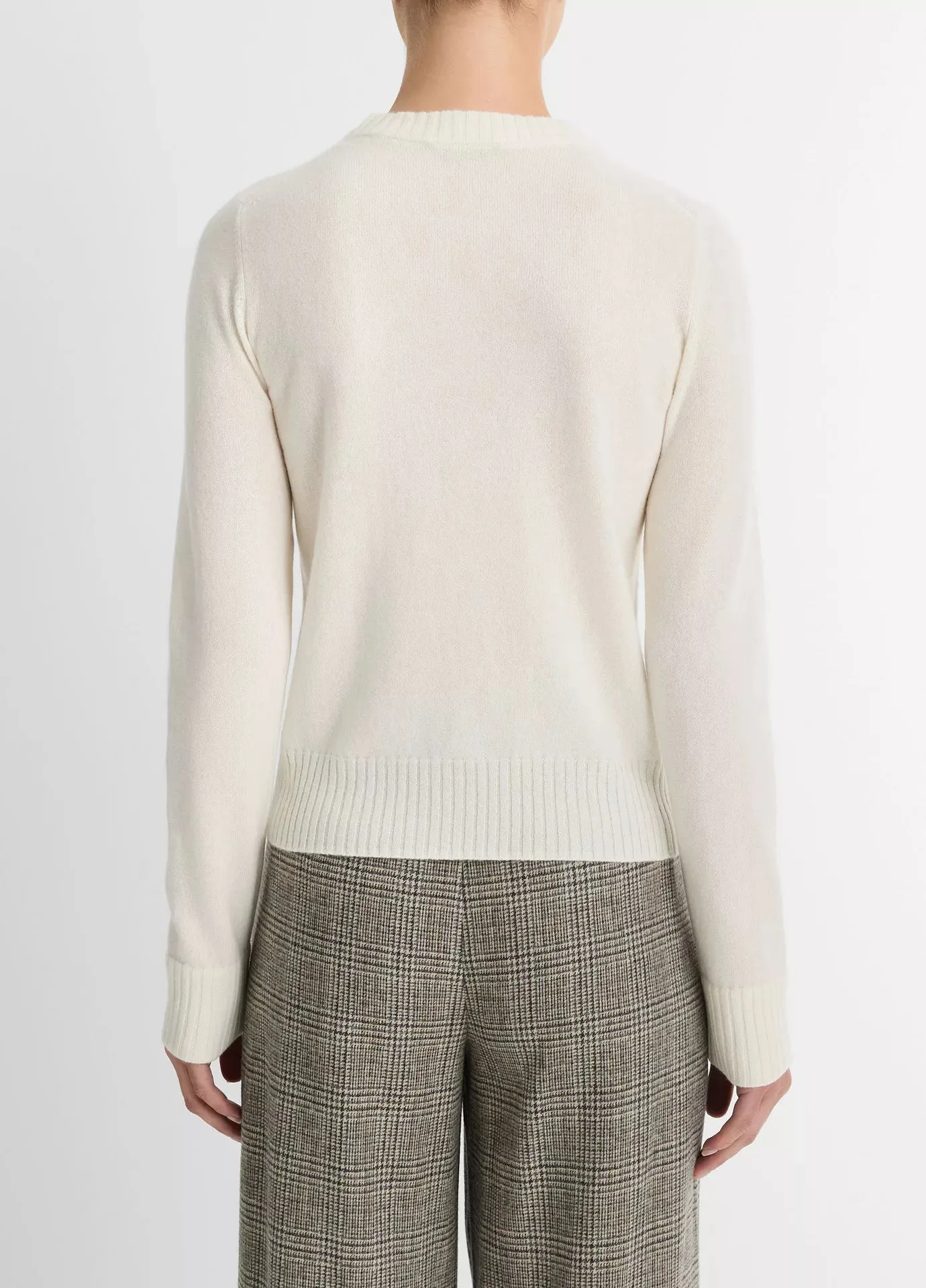 Classic Cashmere Crewneck- Off White