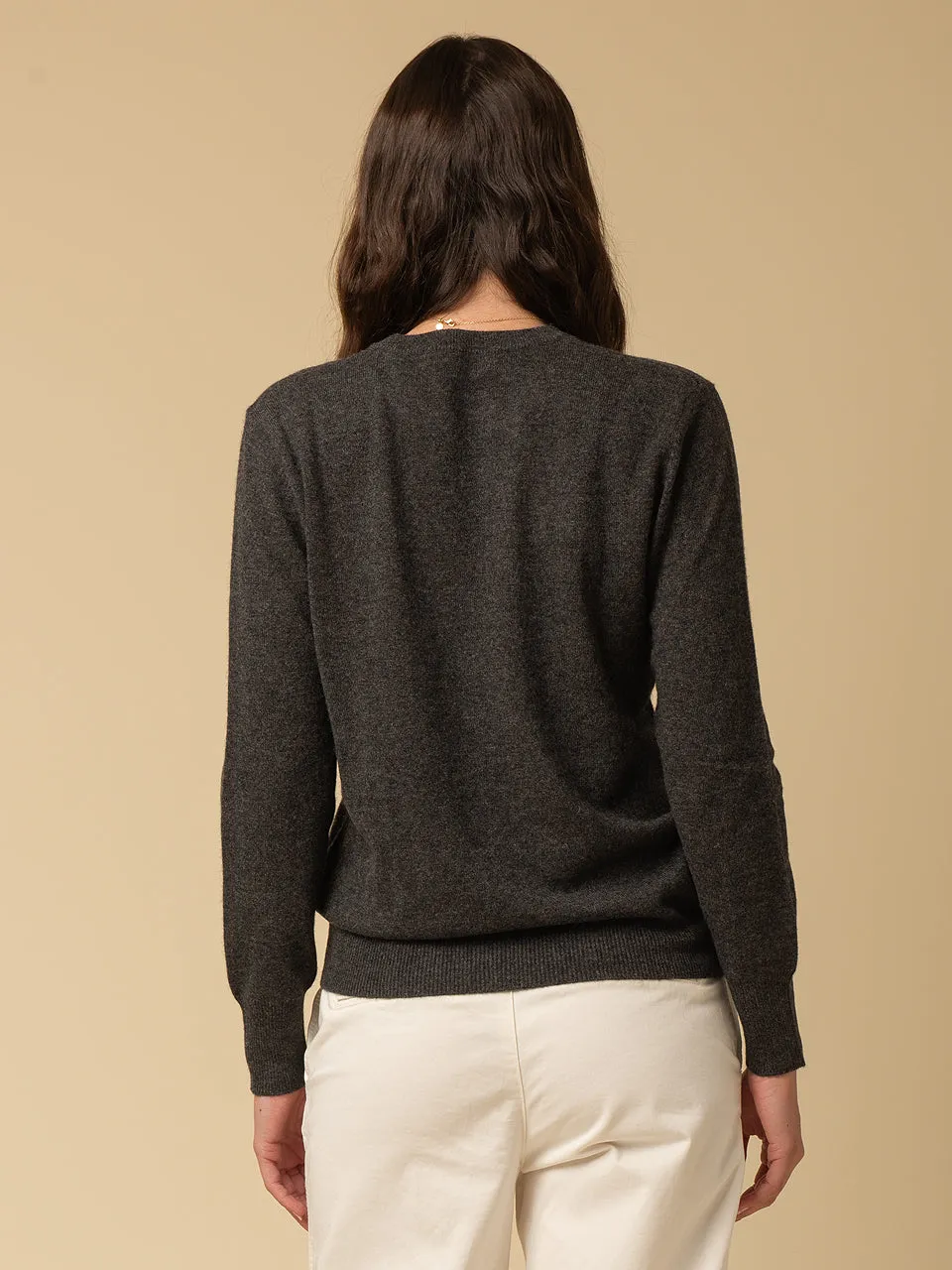 Classic Crew Neck Sweater_Graphite