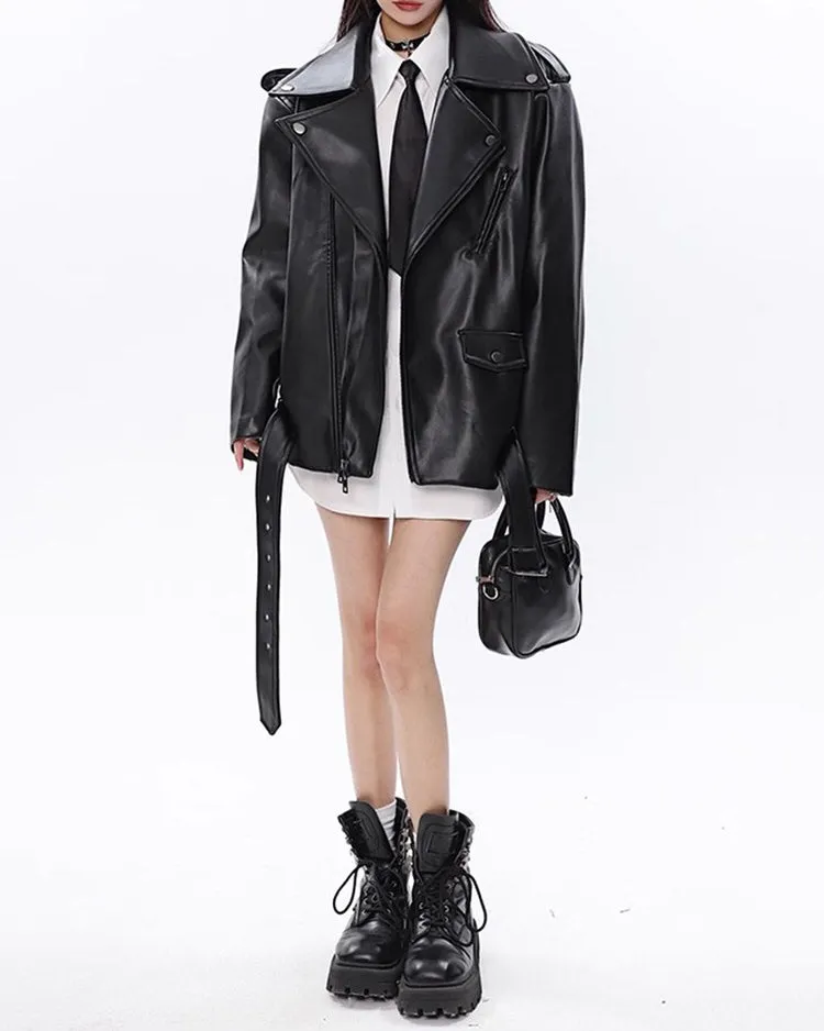 Come As You Are Grunge Leather Jacket