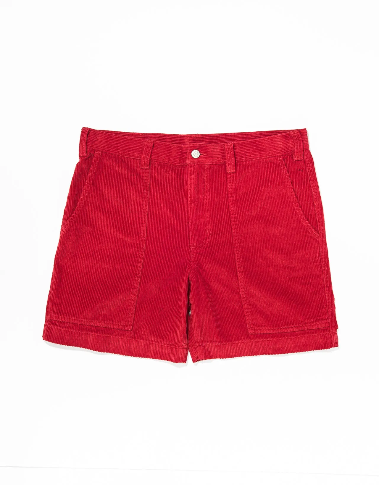 CORDUROY SHORTS - RED