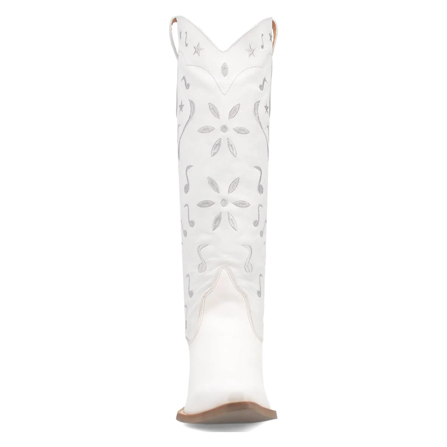 Dingo Womens Rhymin White Suede Cowboy Boots