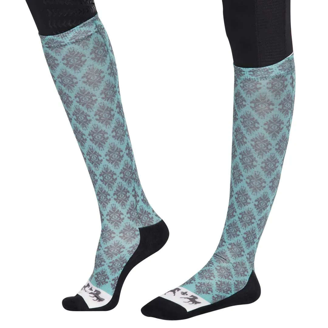 Equine Couture Ladies Tara Technical Padded Knee Hi Boot Socks