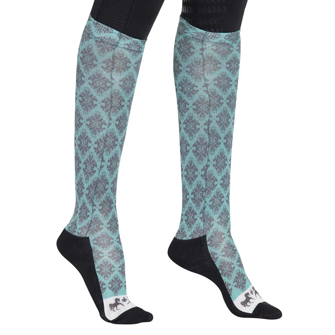 Equine Couture Ladies Tara Technical Padded Knee Hi Boot Socks