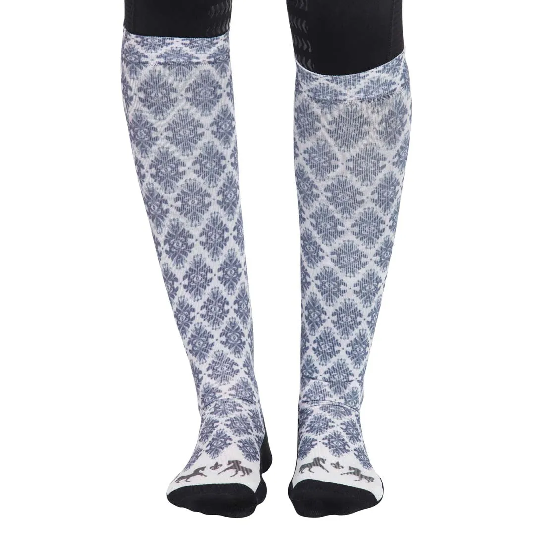 Equine Couture Ladies Tara Technical Padded Knee Hi Boot Socks