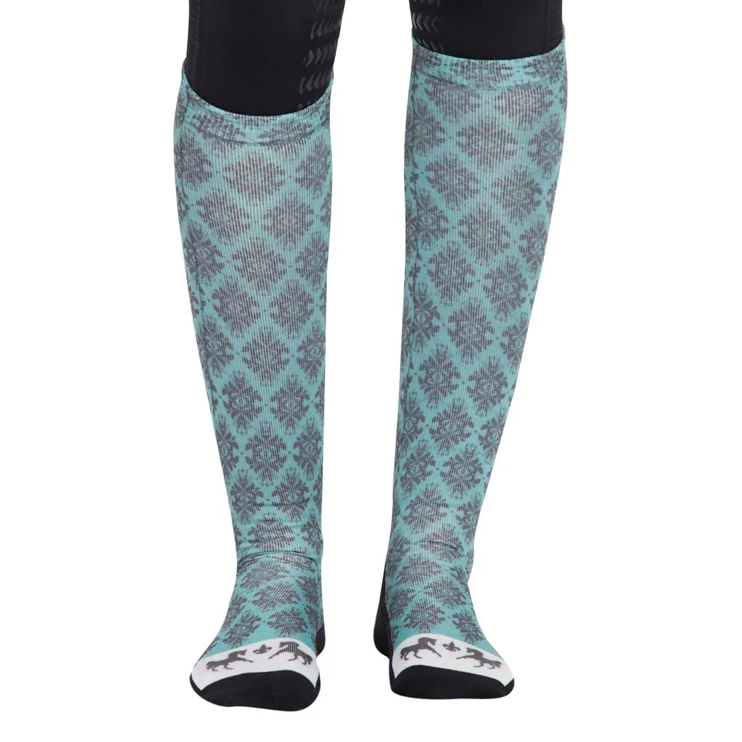 Equine Couture Ladies Tara Technical Padded Knee Hi Boot Socks