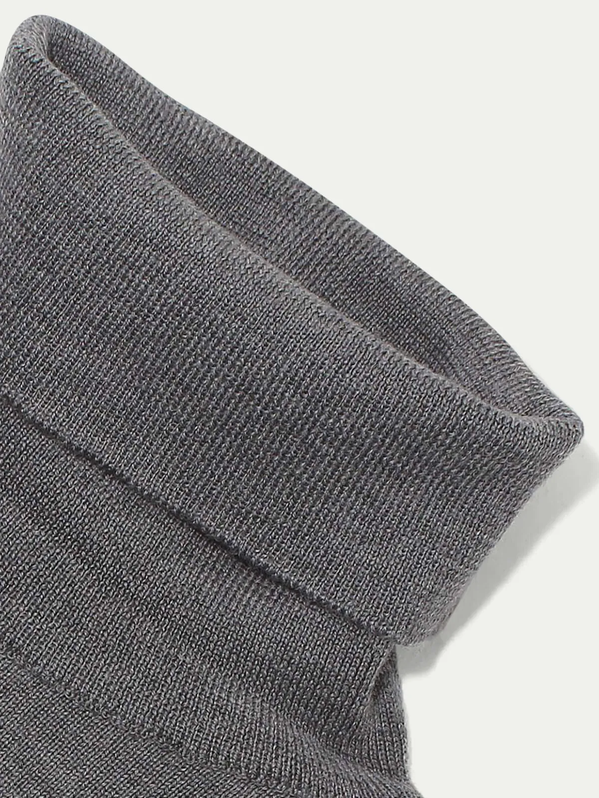 Extrafine Merino Rollneck Dark Grey