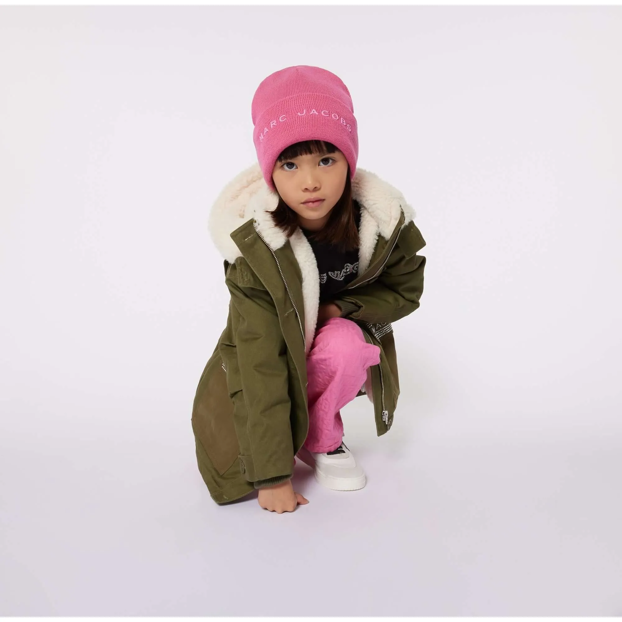 Girls Khaki Hooded Parka