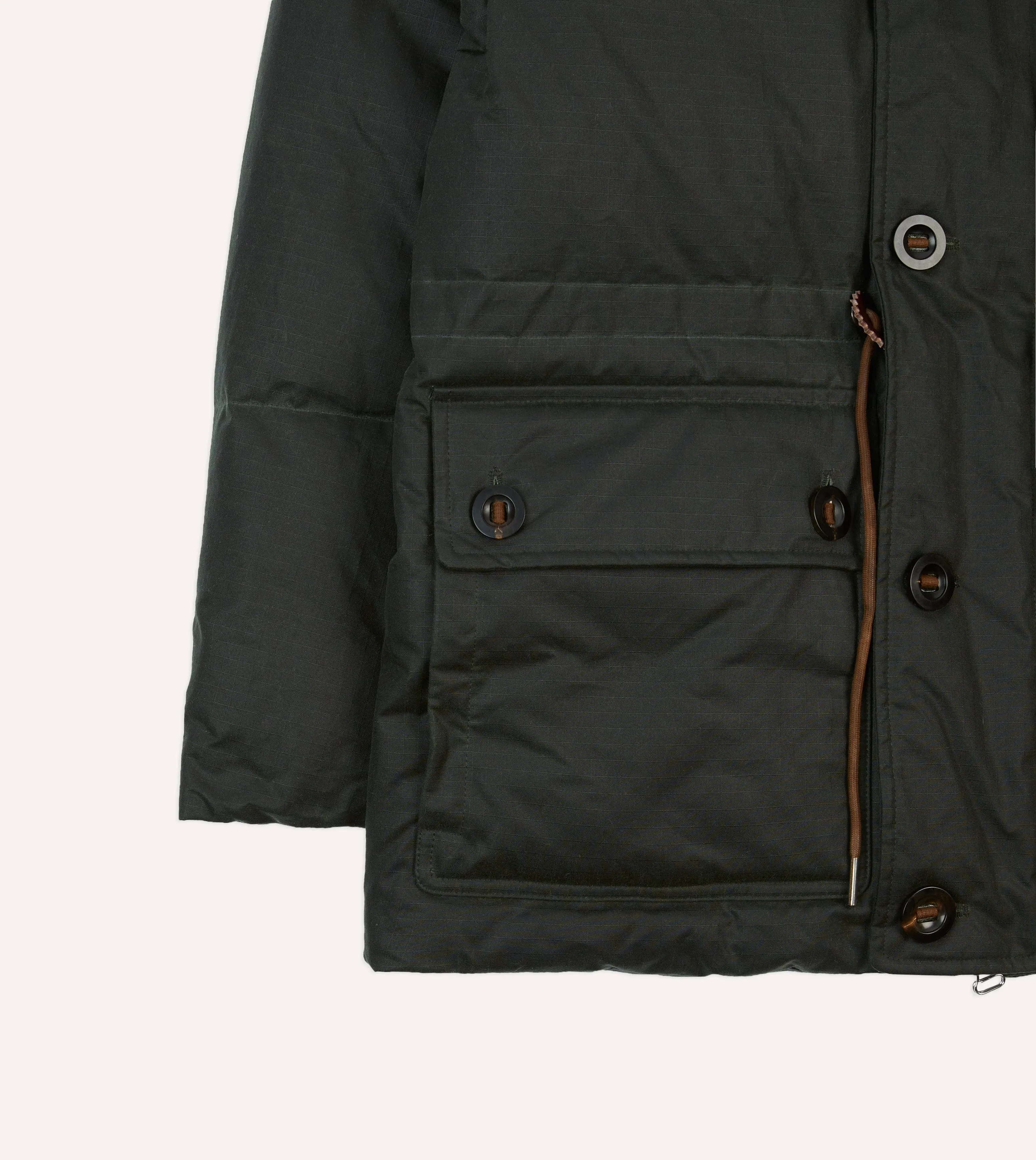 Green Waxed Cotton Expedition Parka