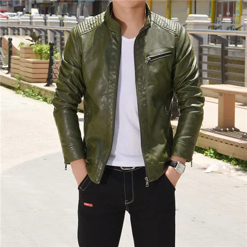 HipHop Bomber Leather Jacket