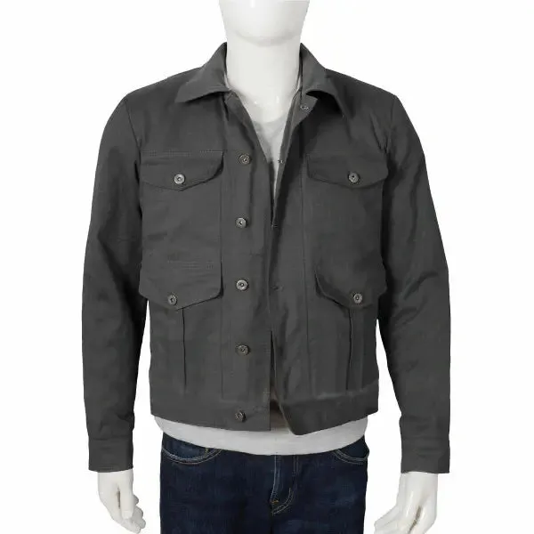 John Dutton Yellowstone Grey Cotton Jacket