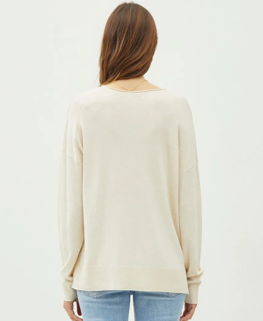 Justine Cream Sweater