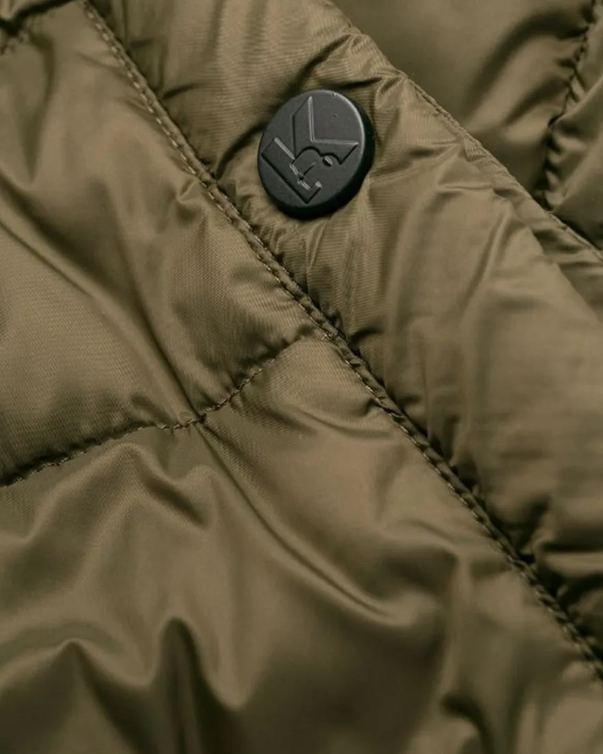 KARL LAGERFELD 505050 MILITARY-GREEN BOMBER JACKET