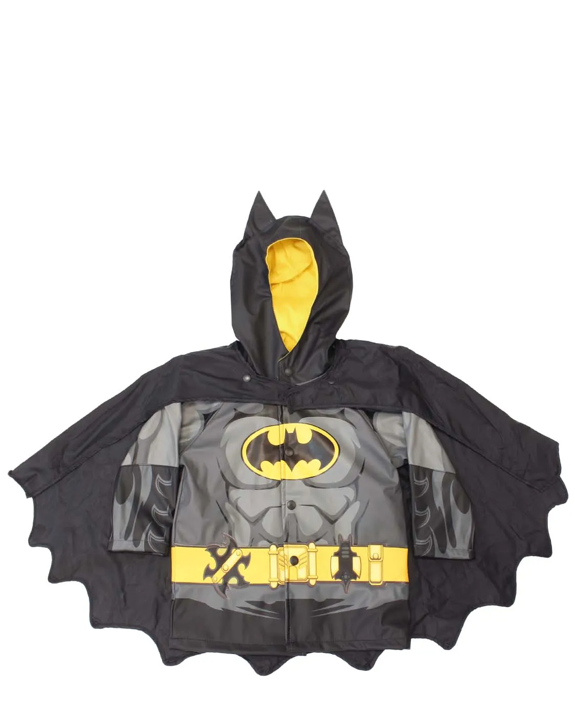 Kids Batman Raincoat - Black