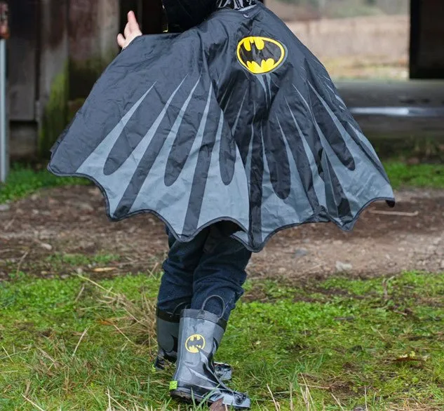 Kids Batman Raincoat - Black