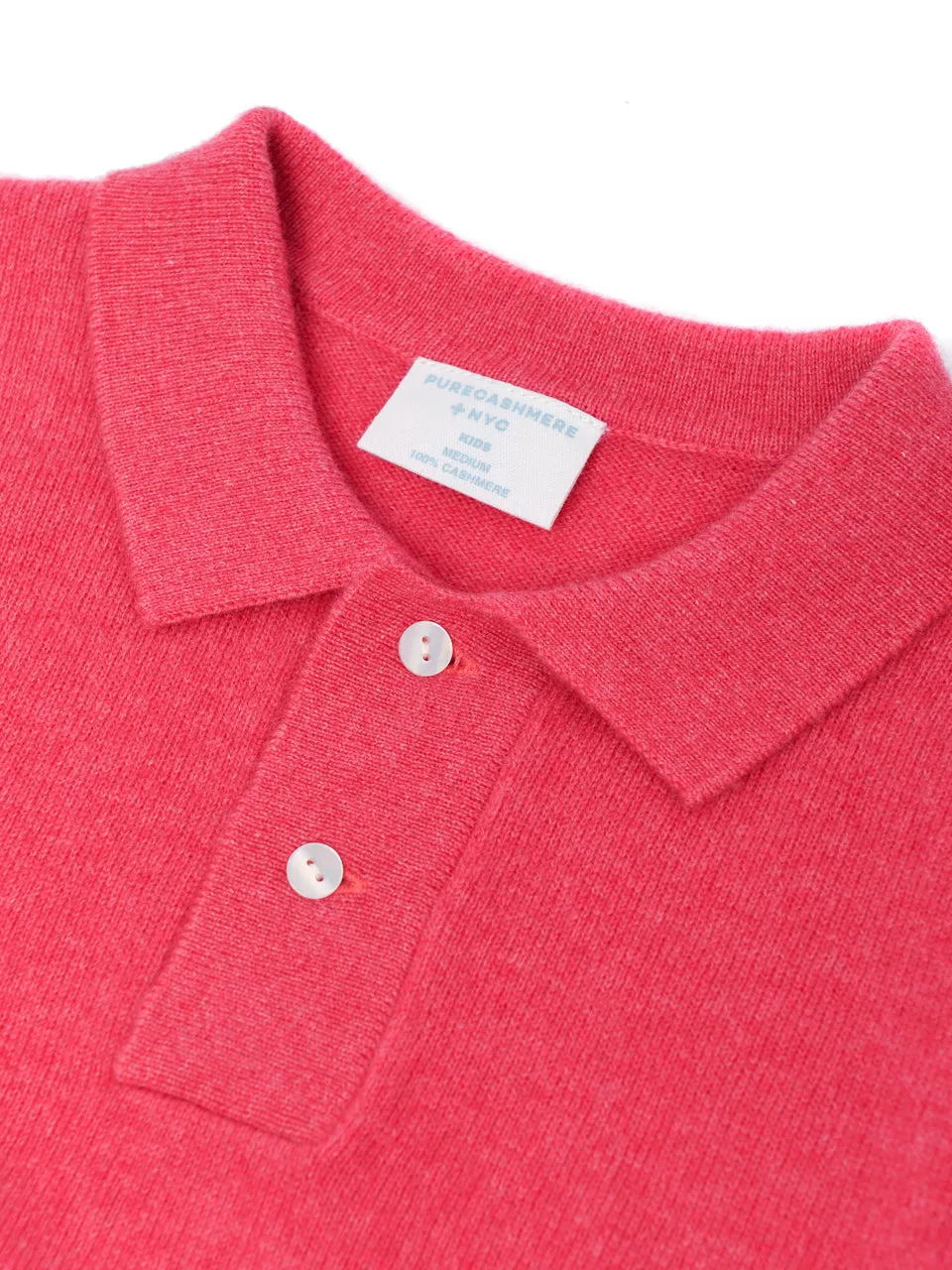 Kids Polo Sweater_Strawberry