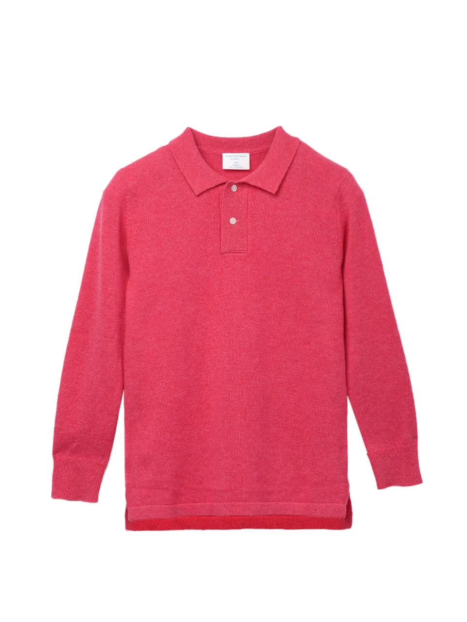 Kids Polo Sweater_Strawberry