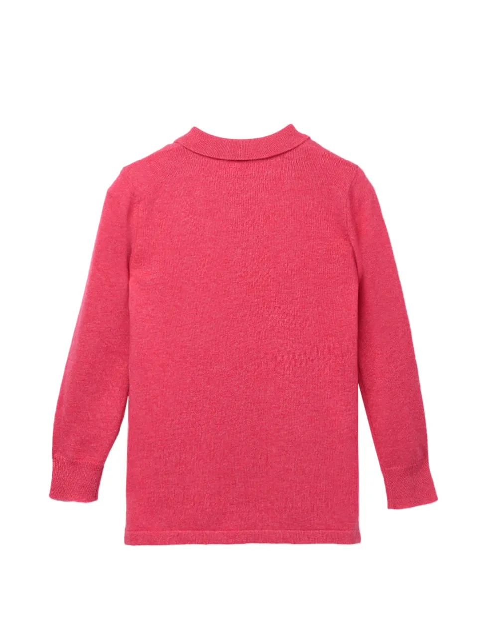 Kids Polo Sweater_Strawberry