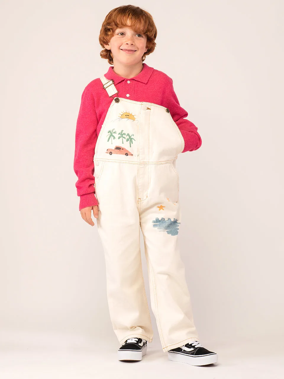 Kids Polo Sweater_Strawberry