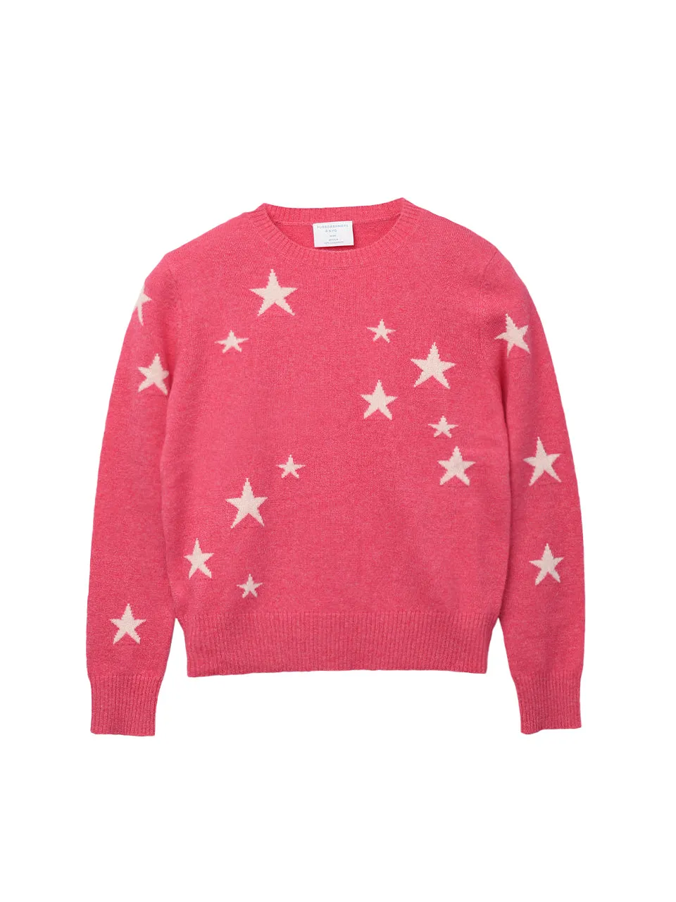 Kids Star Jacquard Sweater_Strawberry