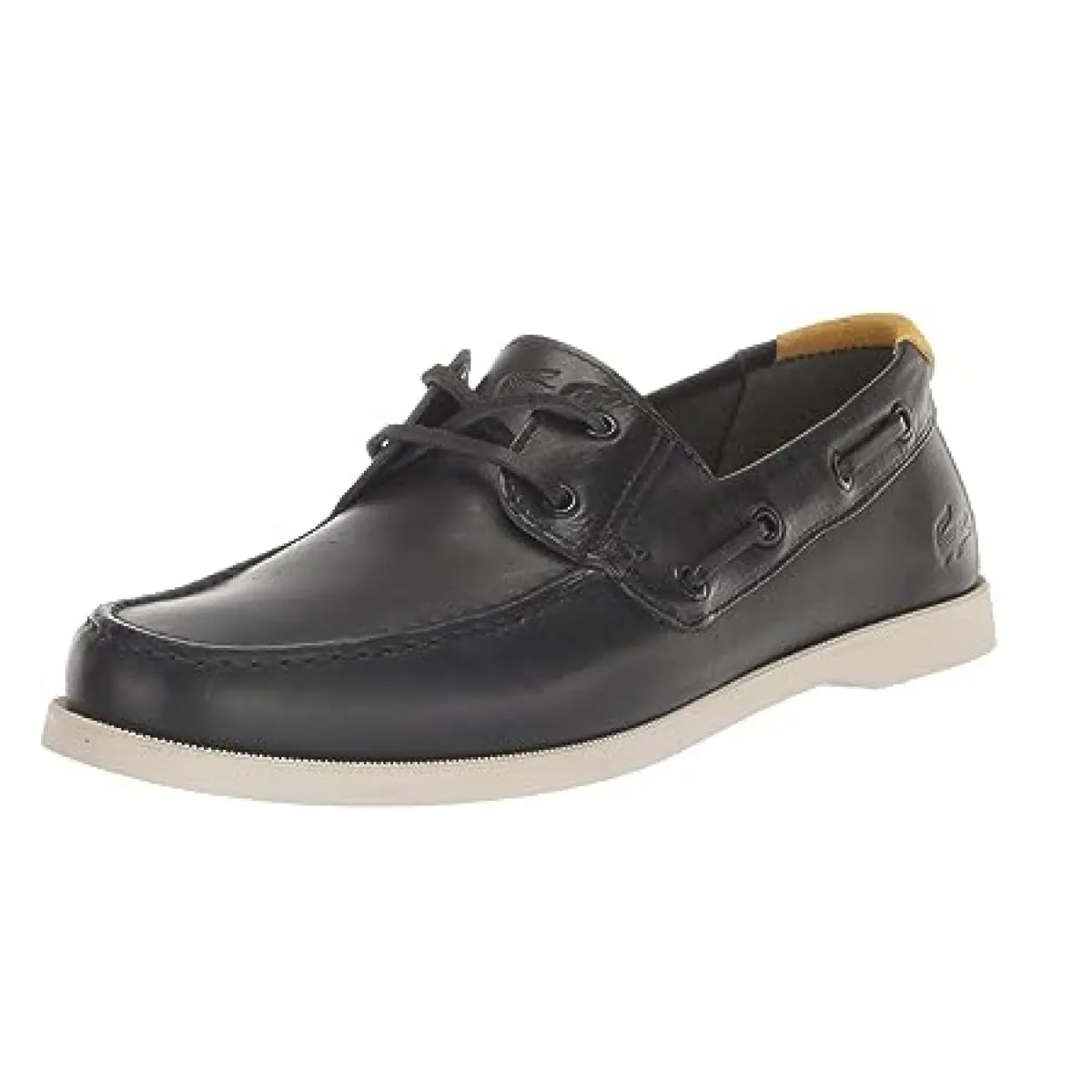 LACOSTE 7-45CMA0007454 CASPIAN 123 MN'S (Medium) Black/Off White Leather Lifestyle Shoes