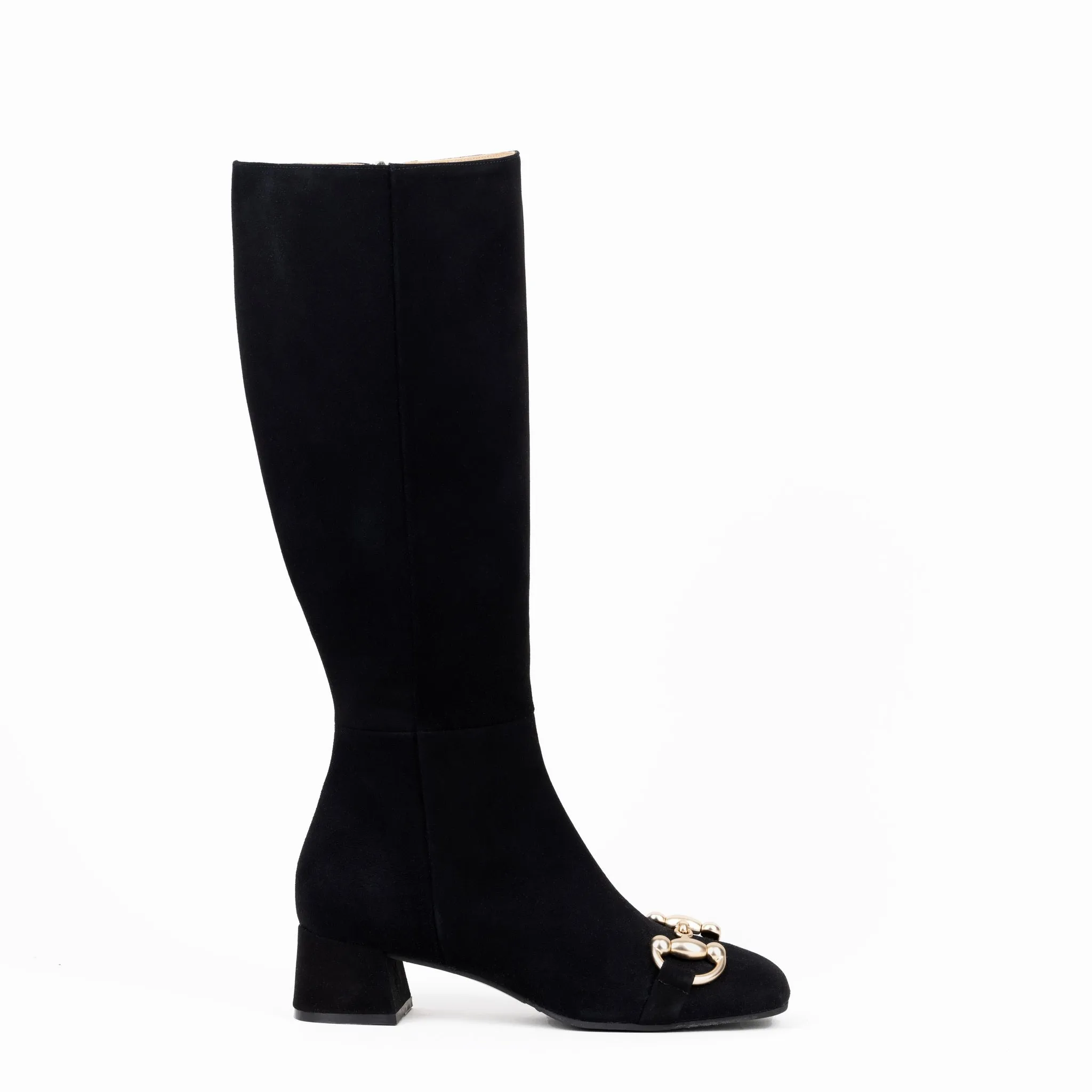 Laura Boots in Black Suede