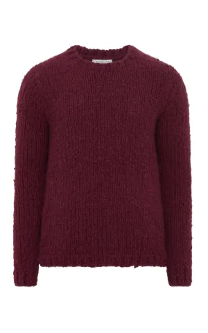 Lawrence Knit Sweater in Bordeaux Welfat Cashmere