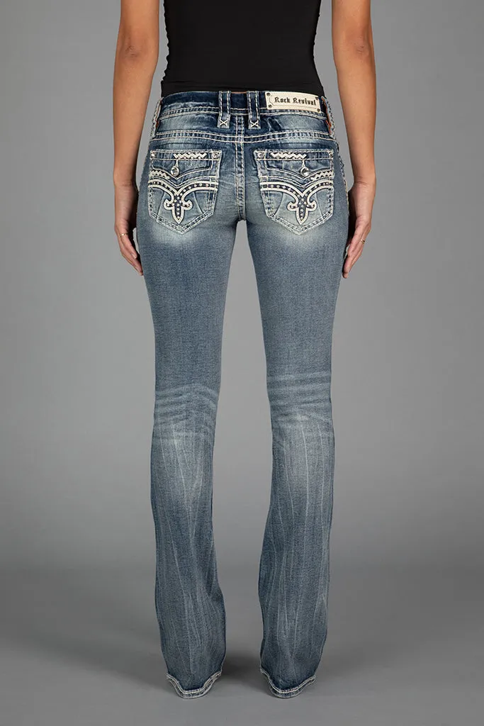 LESIA LOW-RISE BOOTCUT JEANS