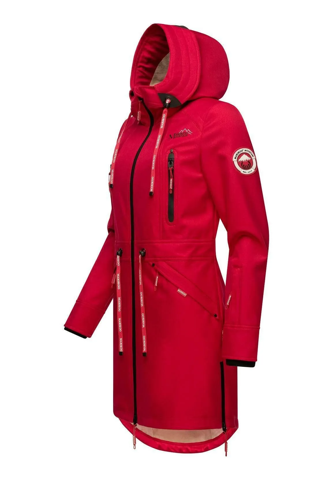 Marikoo parka with pockets, fuchsia