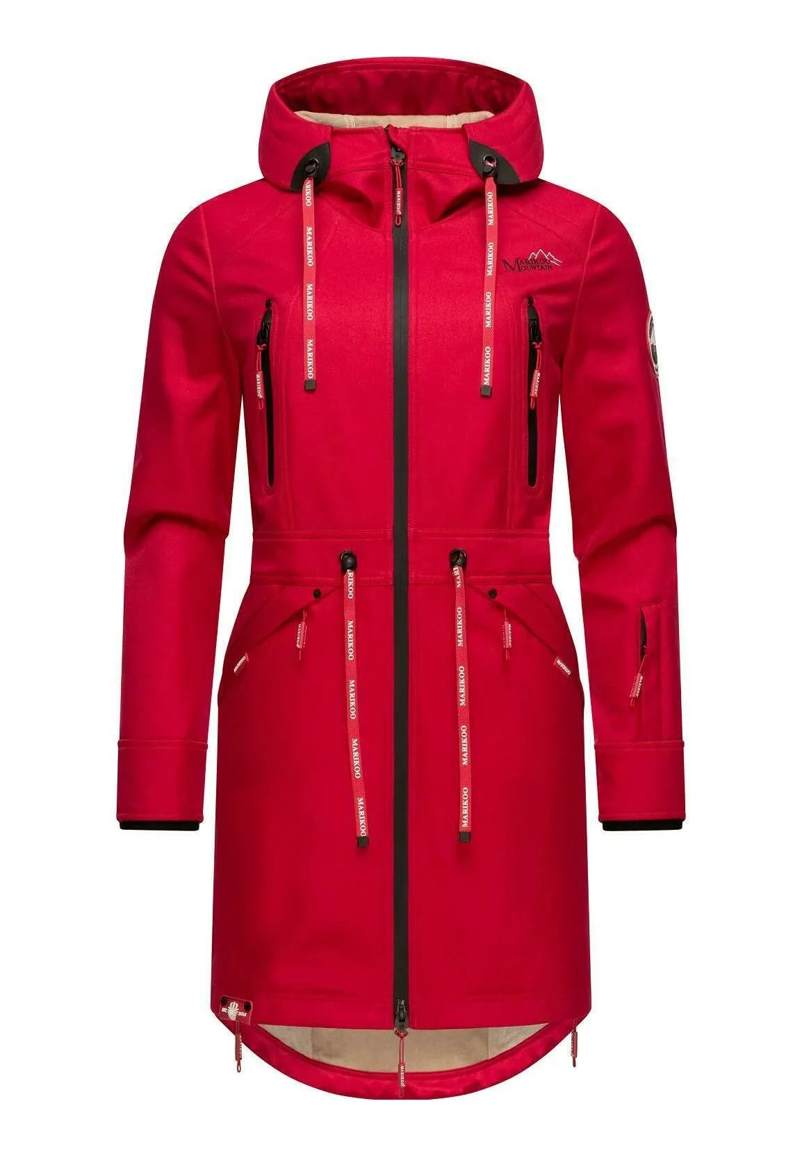 Marikoo parka with pockets, fuchsia