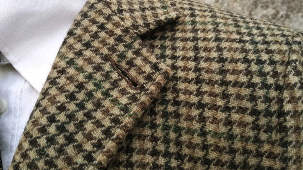 Men's Tweed Houndstooth Blazer