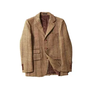 Men's Tweed Houndstooth Blazer