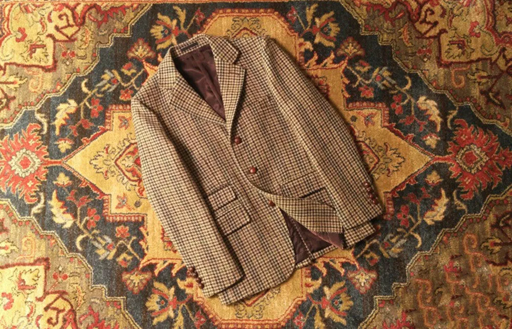 Men's Tweed Houndstooth Blazer