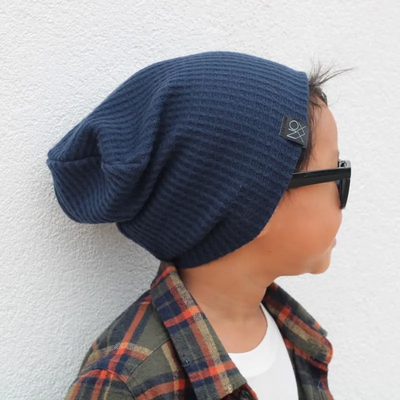 Navy | Cozy Waffle Knit Beanie