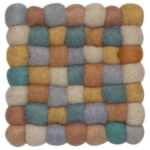 Ochre Recycled Wool Felt Dot Trivet