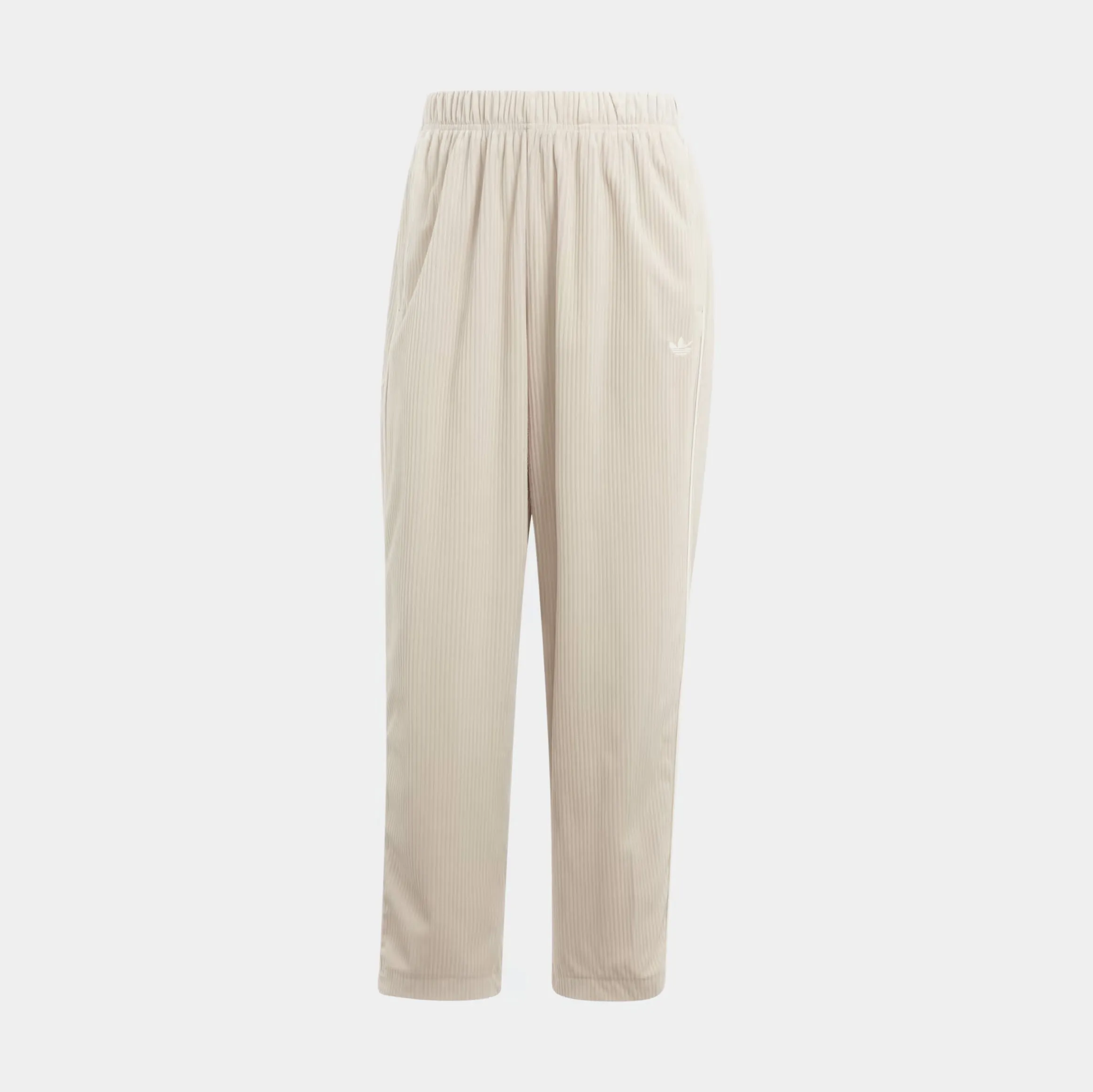 Open Hem Corduroy Womens Pants (Beige)